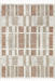 Tappeto geometrico con nappe Valli 80x150 cm Beige