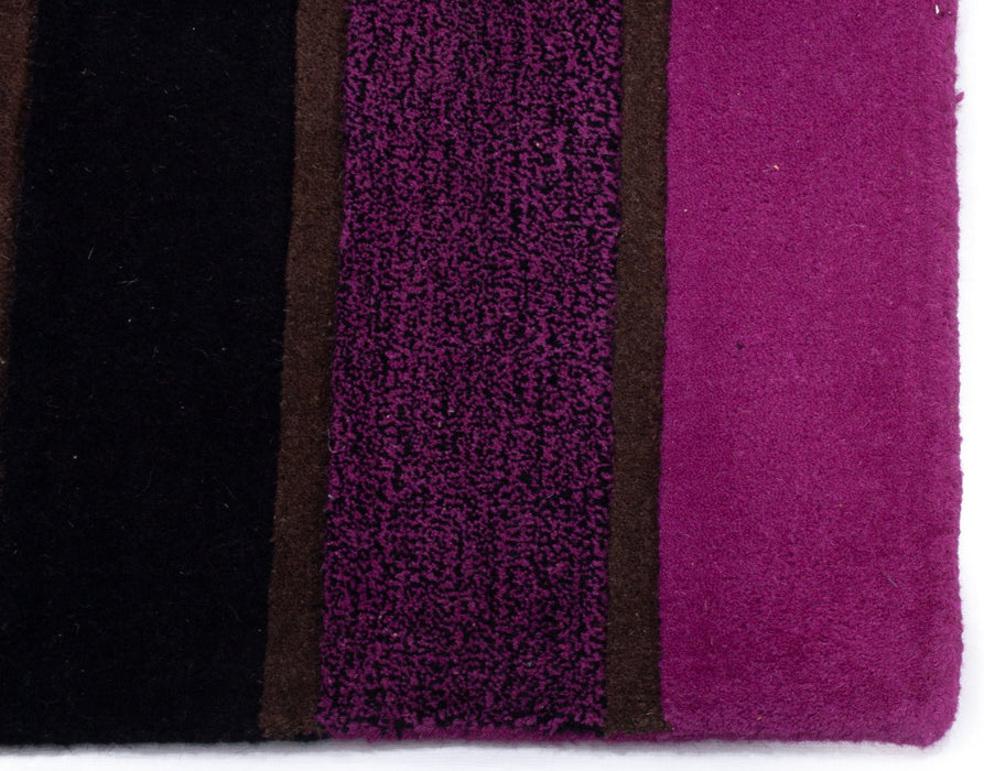Vertical Stripes Fuchsia Rug
