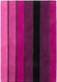 Vertical Stripes Fuchsia Rug
