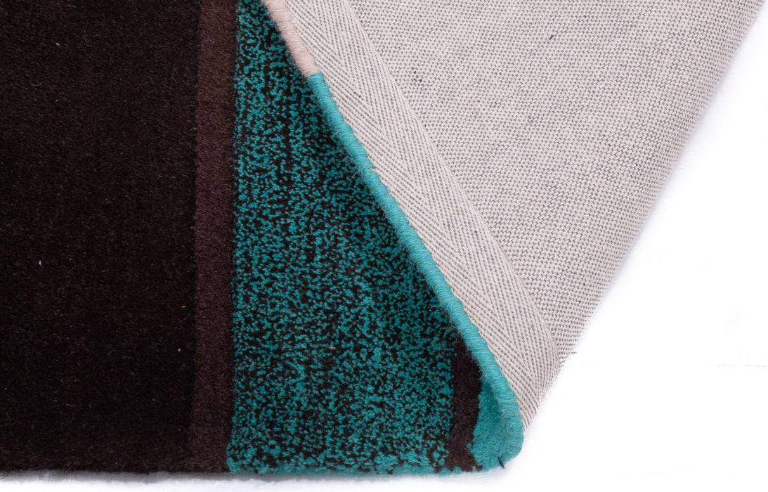 Vertical Stripes Teal Rug