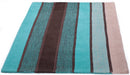 Vertical Stripes Teal Rug
