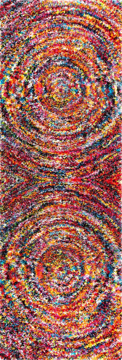 Levendig veelkleurig Swirl-vloerkleed 60 cm x 90 cm