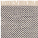 Vigo Modern Geometric Zig Zag Käsinkudottu Juuttisekoitus Pehmeä Touch Boho Flatweave Harmaa/kermanvärinen matto