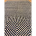 Vigo Modern Geometric Zig Zag Hand-Woven Jute Mix Soft-Touch Boho Flatweave Navy/Cream Rug