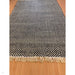 Vigo Modern Geometric Zig Zag Hand-Woven Jute Mix Soft-Touch Boho Flatweave Navy/Cream Rug