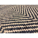 Vigo Modern Geometric Zig Zag Hand-Woven Jute Mix Soft-Touch Boho Flatweave Navy/Cream Rug