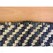 Vigo Modern Geometric Zig Zag Hand-Woven Jute Mix Soft-Touch Boho Flatweave Navy/Cream Rug