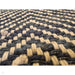 Vigo Modern Geometric Zig Zag Hand-Woven Jute Mix Soft-Touch Boho Flatweave Navy/Cream Rug