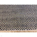 Vigo Modern Geometric Zig Zag Hand-Woven Jute Mix Soft-Touch Boho Flatweave Navy/Cream Rug