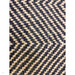 Vigo Modern Geometric Zig Zag Hand-Woven Jute Mix Soft-Touch Boho Flatweave Navy/Cream Rug