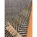 Vigo Modern Geometric Zig Zag Hand-Woven Jute Mix Soft-Touch Boho Flatweave Navy/Cream Rug