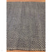 Vigo Modern Geometric Zig Zag Hand-Woven Jute Mix Soft-Touch Boho Flatweave Navy/Cream Rug