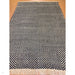 Vigo Modern Geometric Zig Zag Hand-Woven Jute Mix Soft-Touch Boho Flatweave Navy/Cream Rug