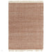 Vigo Modern Geometric Zig Zag Hand-Woven Jute Mix Soft-Touch Boho Flatweave Rust/Cream Rug