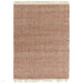 Vigo Modern Geometric Zig Zag Hand-Woven Jute Mix Soft-Touch Boho Flatweave Rust/Cream Rug