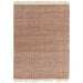 Vigo Modern Geometric Zig Zag Hand-Woven Jute Mix Soft-Touch Boho Flatweave Rust/Cream Rug