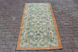 Vintage 107x195 cm Distressed Area Rug #147