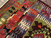 Vintage 157cm x 133cm Tribal Kilim Rug From Turkey