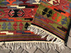Vintage 157cm x 133cm Tribal Kilim Rug From Turkey