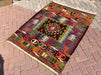 Vintage 157cm x 133cm Tribal Kilim Rug From Turkey