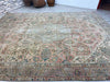 Vintage 1930's Turkish Oushak Rug 152" x 113" Hand Knotted