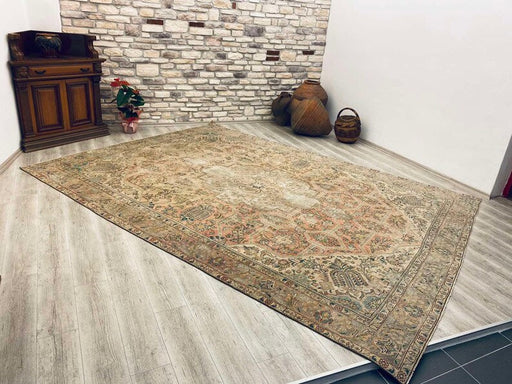 Vintage 1930's Turkish Oushak Rug 152" x 113" Hand Knotted