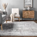 Vintage Abstract Area Rug Light Grey 150x240 cm
