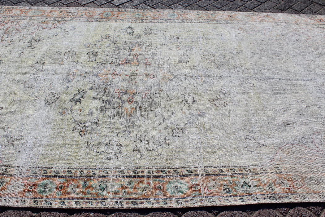 Vintage Anatolian Hand Knotted Runner Rug 173x297 cm