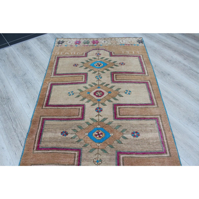 Vintage Anatolian Runner Rug 350cm x 91cm Hand Knotted