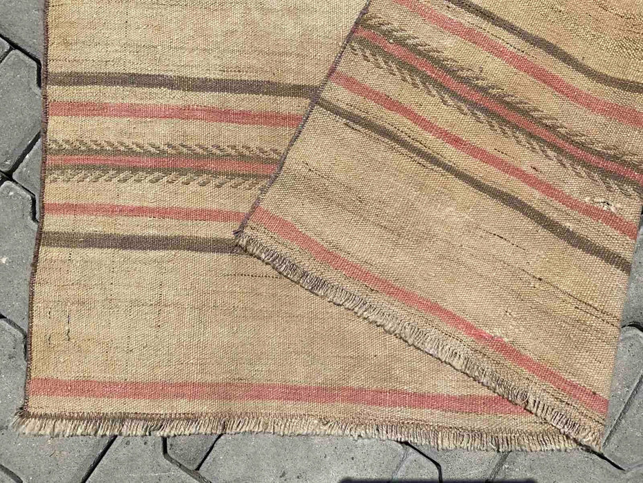 Vintage Anatolian villamatto 273cm x 124cm Ainutlaatuinen muotoilu