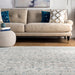 Vintage Aqua Herati Area Rug 160x230 cm