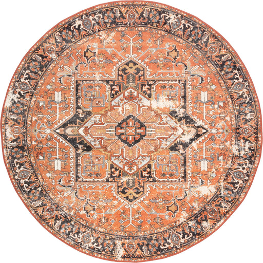 Vintage Area Rug Burnt Orange 160x230 cm