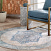 Vintage Area Rug Light Blue 150x240 cm