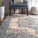 Vintage Area Rug Light Blue 160x230 cm