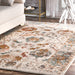 Vintage Beige Area Rug 150cm Soft Synthetic Fibers