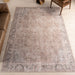 Vintage Beige Area Rug with Medallion Design 160x230 cm