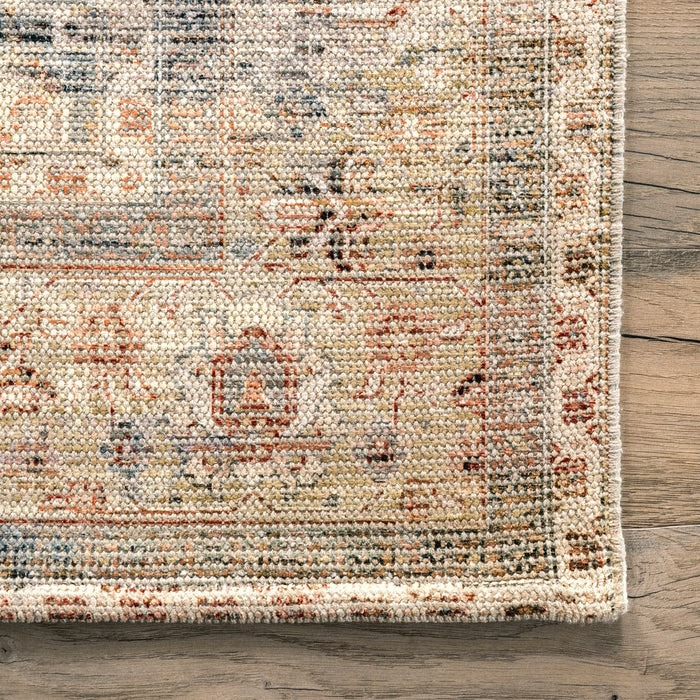 Vintage beige Cotton-Blend Area -matto 160x230 cm