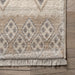 Vintage Beige Mosaic Area Rug 140x200 cm