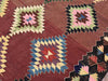 Vintage Black Kilim Rug 265cm x 182cm Handwoven Turkey
