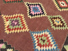 Vintage Black Kilim Rug 265cm x 182cm Handwoven Turkey