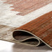 Vintage Blocks Area Rug in Rust