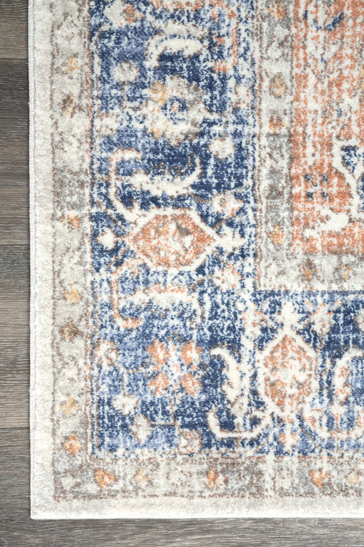 Vintage Blue Area Rug for Home Decor 120cm