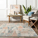 Vintage Blue Distressed Area Rug 160x230 cm
