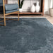 Vintage Blue Fringe Area Rug 120x180 cm