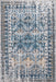 Vintage Blue Machine Washable Area Rug 160x230 cm