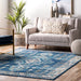 Vintage Blue Medallion Area Rug 120x180 cm