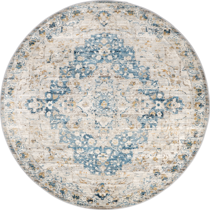 Vintage Blue Medallion Area -matto 160x230 cm