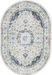 Vintage Blue Persian Area Rug 150x240 cm