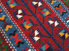 Vintage Blue Red Kilim Rug 137cm x 87cm Handmade Turkey