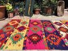 Vintage Bohemian Kilim Rug 236 cm x 150 cm Handwoven Turkey